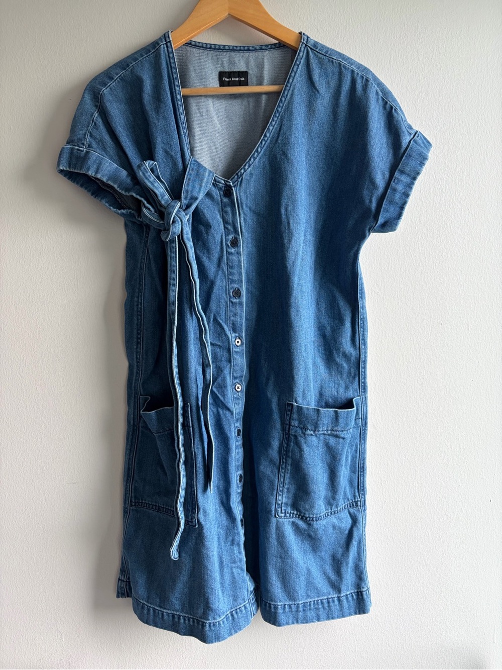 Frank And Oak Light Blue Denim Garment
